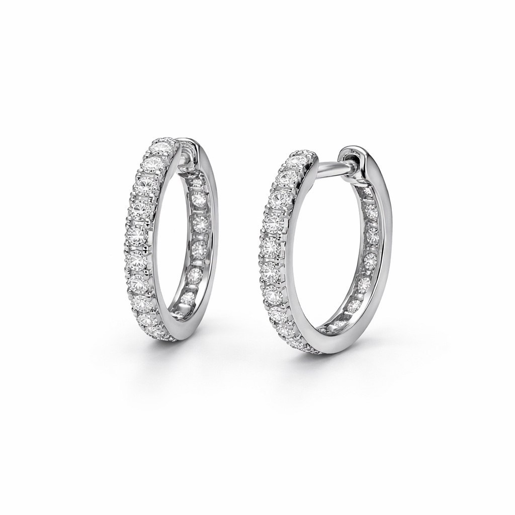 Khai Essential Diamond Hoops