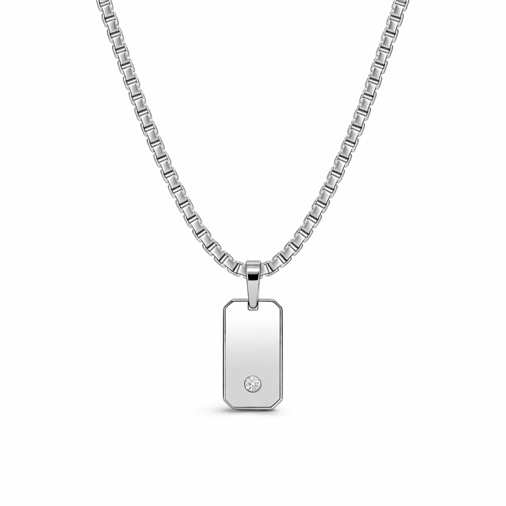 Khai Diamond Bar Pendant Necklace