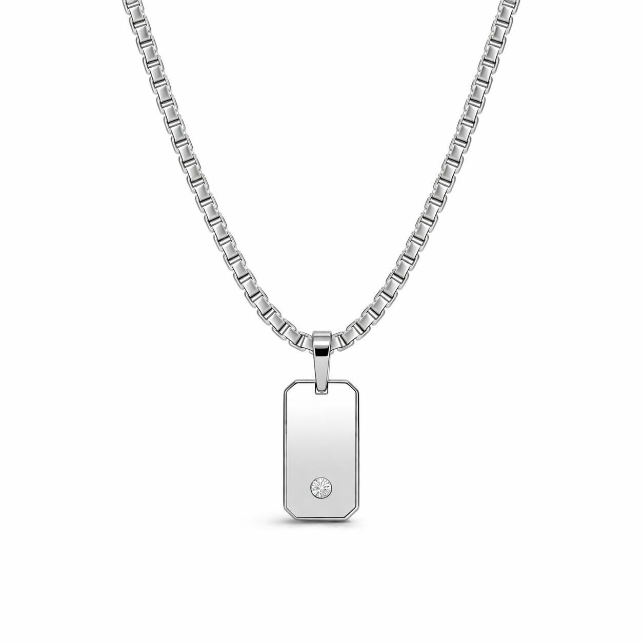 Khai Diamond Bar Pendant Necklace