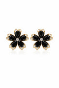 Khai Noir Clover Earrings
